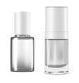 nail polish bottle manicure enamel varnish pack vector image vector image