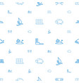 ocean icons pattern seamless white background vector image vector image