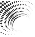 halftone abstract shape round dotted texture form vector image vector image