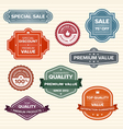 vintage labels vector image