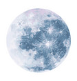 abstract watercolor night sky with full moon vector image vector image