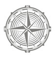icon with compass rose vector image vector image
