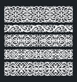 borneo kalimantan dayak ornament set vector image