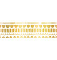 faux metallic gold foil seamless horizontal vector image vector image