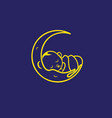 dream sleeping baby vector image vector image
