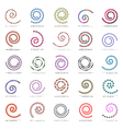 spiral design elements vector image