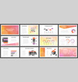 business presentation templates vector image
