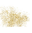 gold glitter texture isolated on white vector image