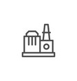 industrial plant line icon vector image