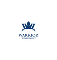 warrior investment vector image