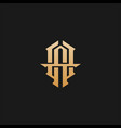 initial wa aw monogram logo template isolated vector image