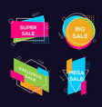 geometric colorful abstract banner vector image