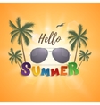 hello summer background vector image vector image