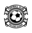 soccer football emblems design element for logo vector image