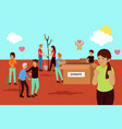 charity volunteer donation concept vector image
