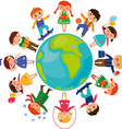 children around the world vector image