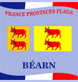 flag of french province bearn vector image