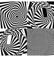 black and white spiral tunnel vector image