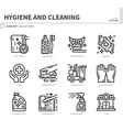 hygiene icon set vector image vector image