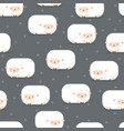 seamless pattern with sheep in night vector image vector image