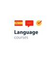 spanish as a second language fluent speaking vector image