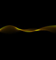 abstract elegant shiny gold waves lines vector image