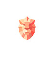 lion shield bright gradient logo design vector image