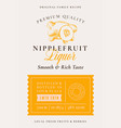 family recipe nipplefruit liquor alcohol label vector image vector image