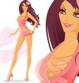 fashion model vector image