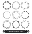 floral wreath vector image