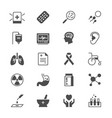 health care flat icons vector image