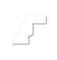 western sahara - white 3d silhouette map vector image vector image