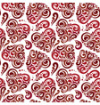 seamless abstract heart pattern vector image