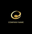spoon circle sign food logo vector image vector image
