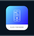 navigation location pointer smartphone mobile app vector image