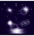star sun with lens flare vector image
