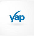 logo - lettermark letter yap - abstract style vector image