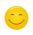 yellow emoticon cartoon character vector image vector image