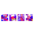 a set abstract backgrounds vector image vector image