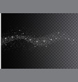 glowing magical wave of glitter star vector image