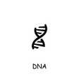 dna flat icon vector image