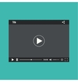 video player for web vector image vector image