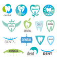 biggest collection of logos dentistry vector image