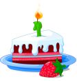 birthday cake vector image