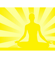 meditation vector image vector image