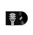 rock music concept vinyl dick mockup vector image