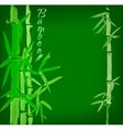 bamboo sumi-e ink painted card vector image vector image