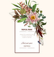 romantic lotus flowers and herbs bouquet vector image vector image