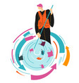 cleaning water from waste filter for purifying vector image vector image