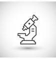 modern microscope icon vector image